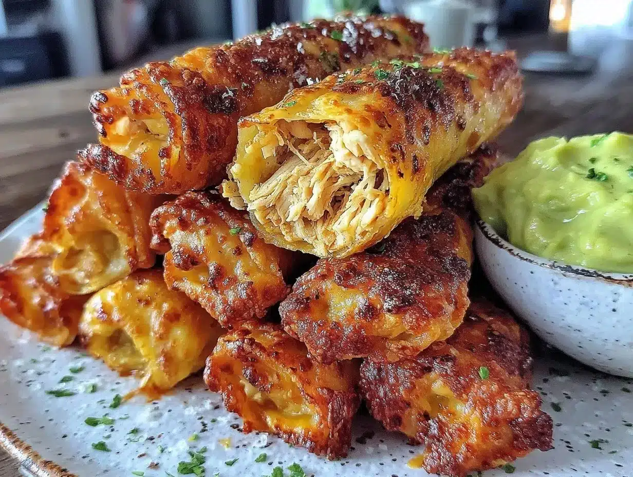 crispy baked chicken taquitos preparation steps