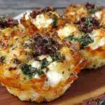 crispy baked egg and spinach phyllo cups - featured image