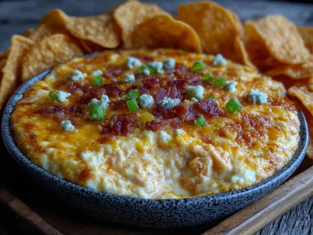 crispy buffalo chicken dip - featured image