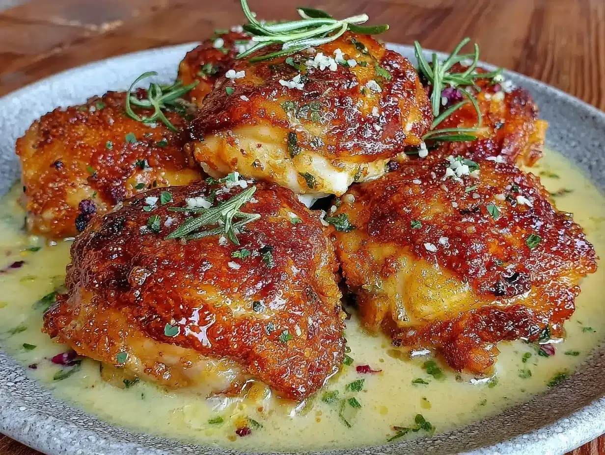 crispy butter chicken thighs preparation steps
