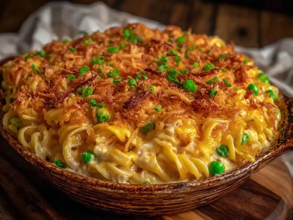 crispy classic tuna noodle casserole - featured image