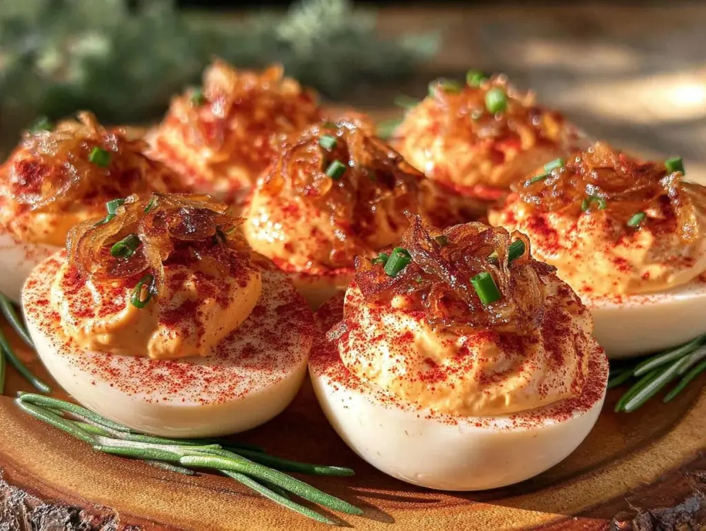 crispy deviled eggs - featured image