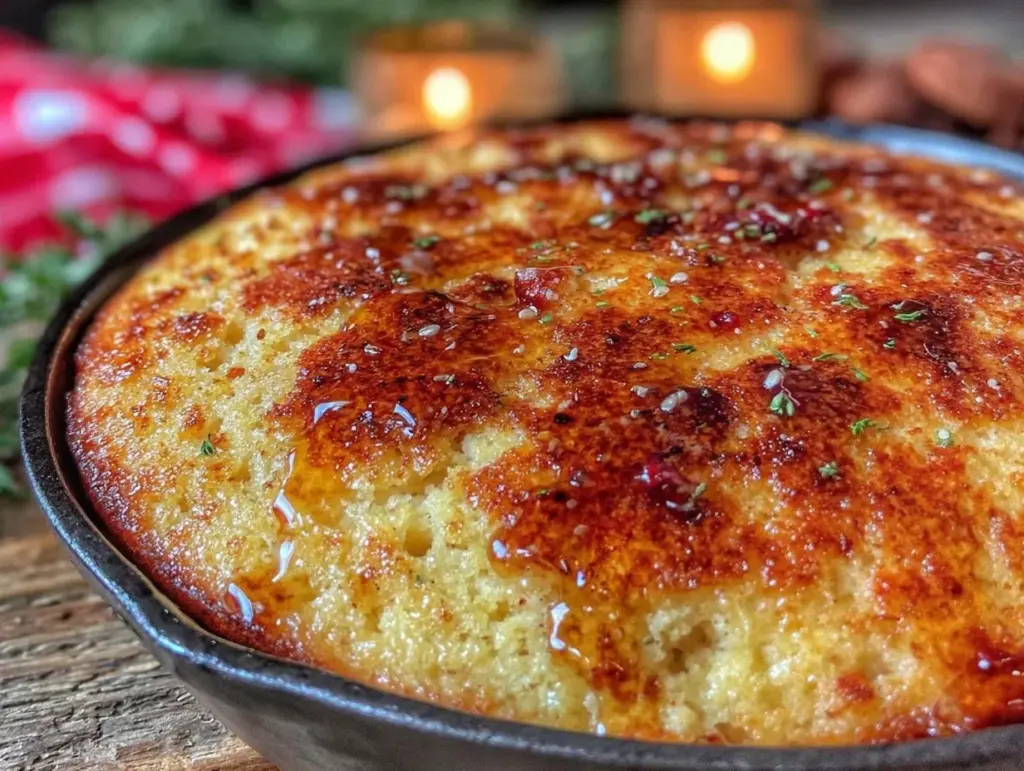 crispy mamas skillet cornbread - featured image