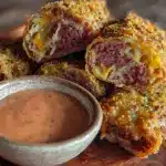 crispy reuben egg rolls - featured image