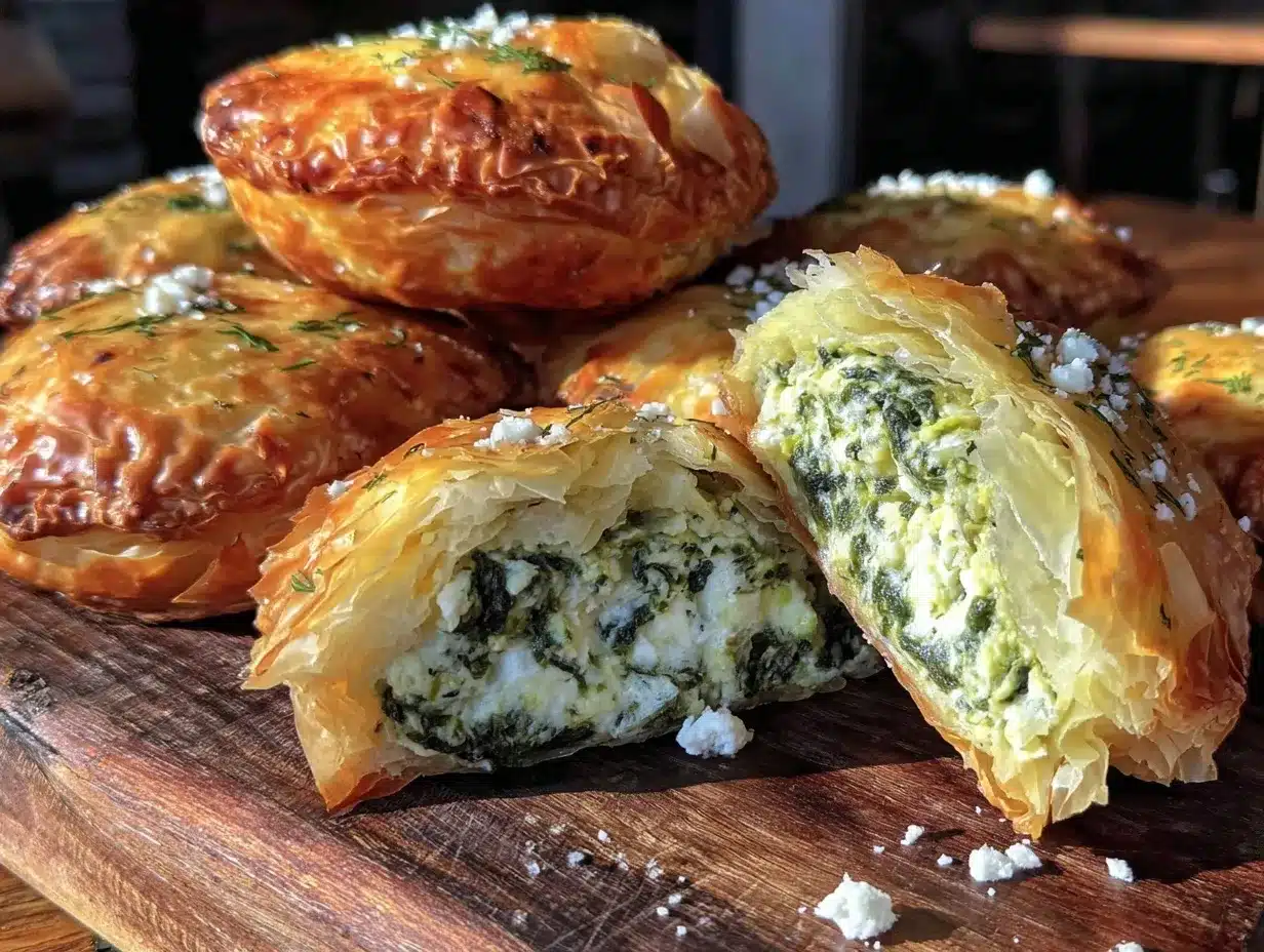 crispy spanakopita hand pies preparation steps