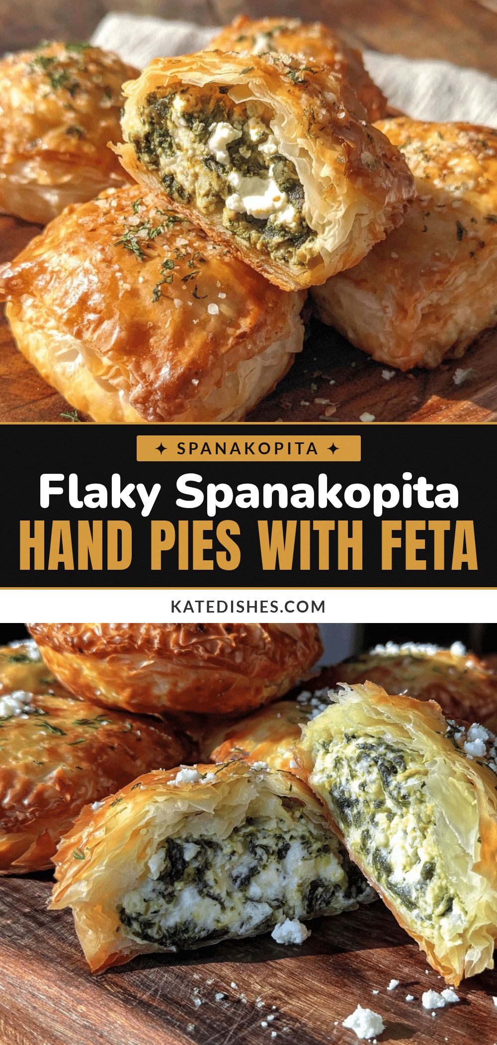 crispy spanakopita hand pies recipe