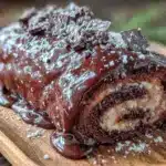 decadent yule log recipe - featured image