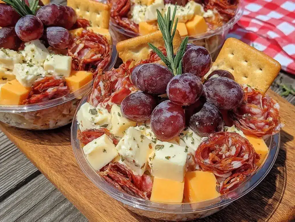 easy graduation picnic grazing cups - featured image