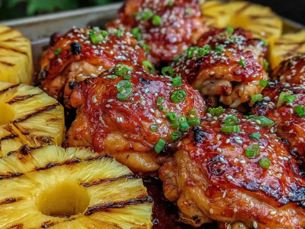 Easy Juicy Sheet Pan Hawaiian Chicken - featured image