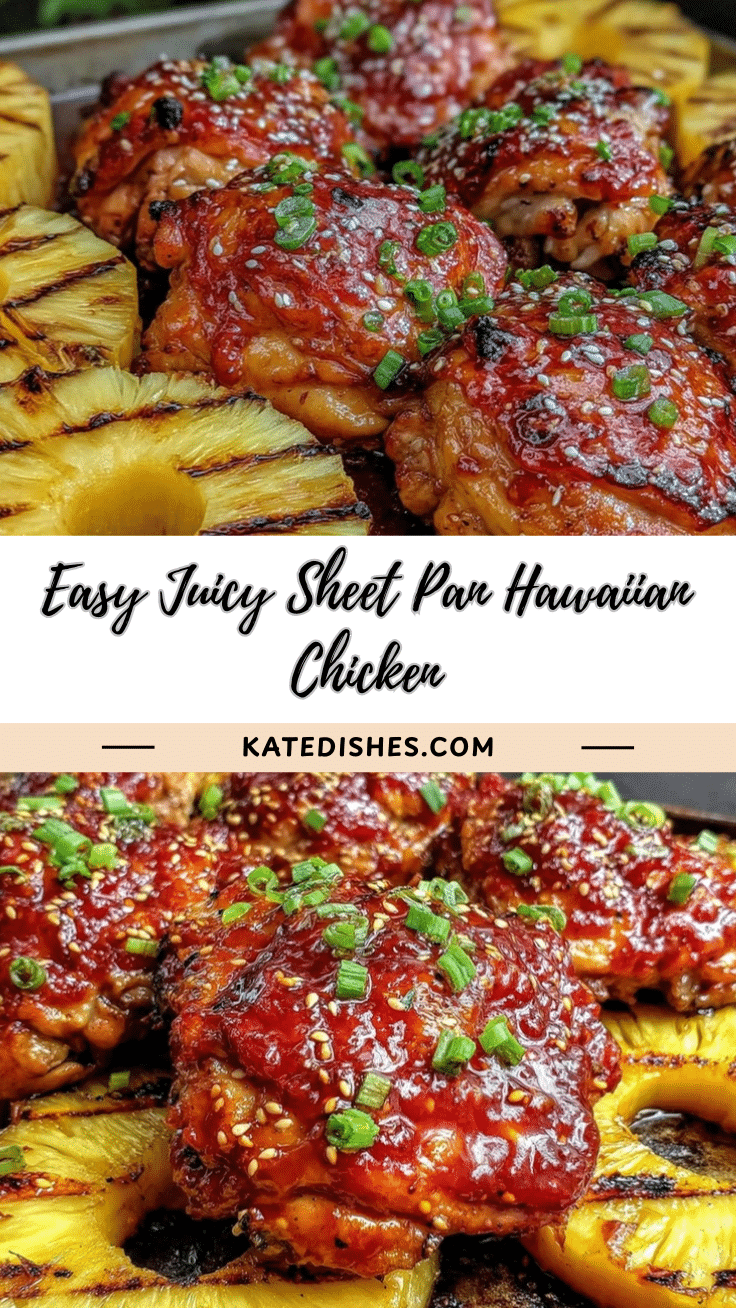 Easy Juicy Sheet Pan Hawaiian Chicken recipe