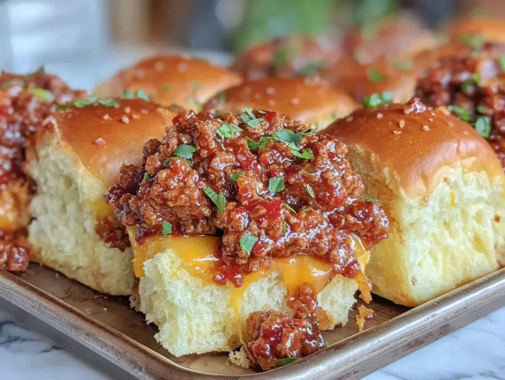 easy juicy sheet pan sloppy joes - featured image