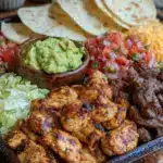 easy loaded sheet pan taco bar - featured image