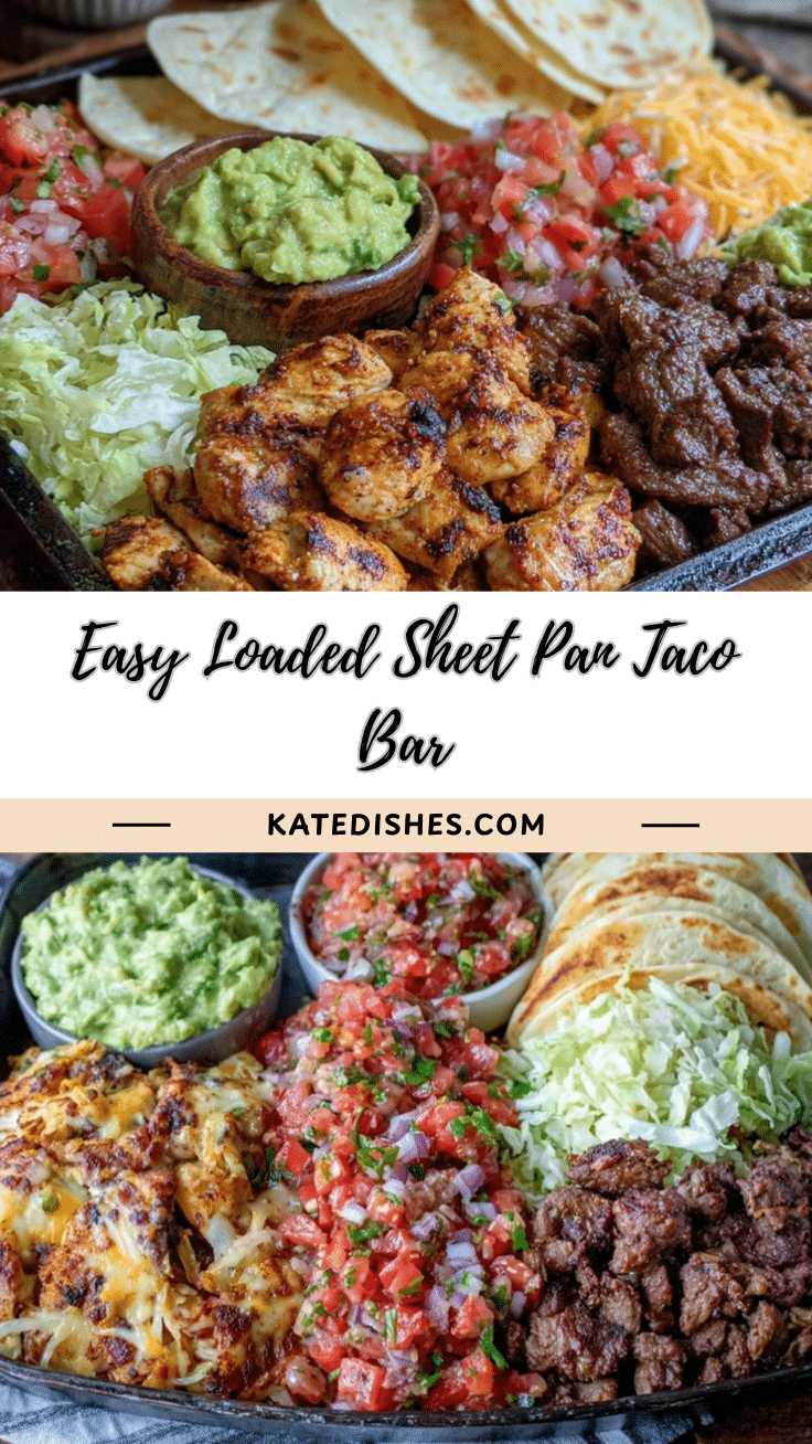 easy loaded sheet pan taco bar recipe