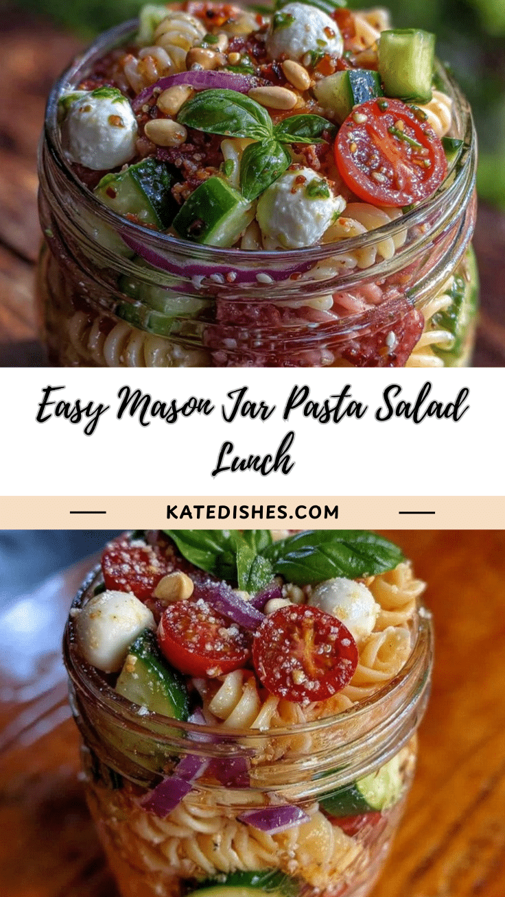 easy mason jar pasta salad recipe