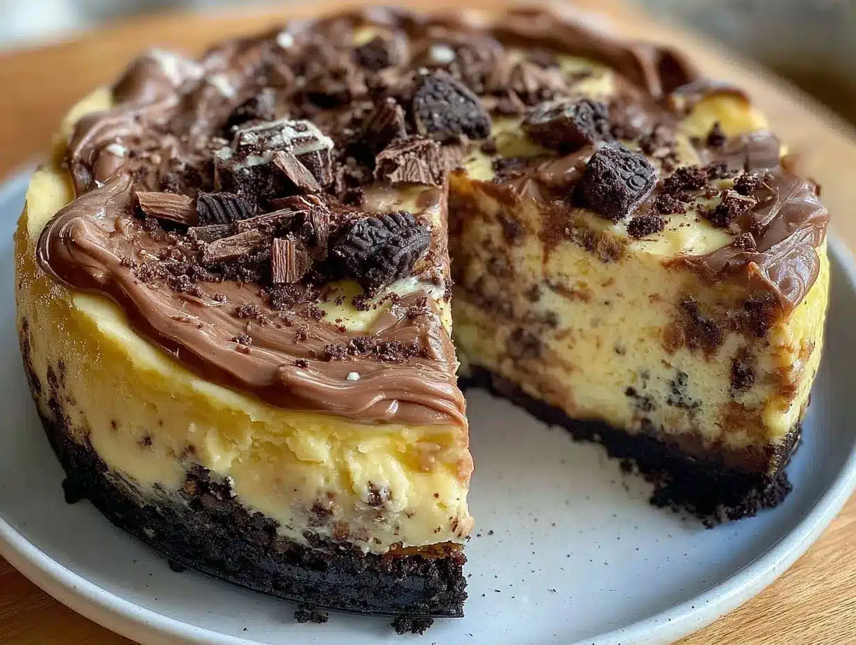easy no-bake nutella cheesecake preparation steps