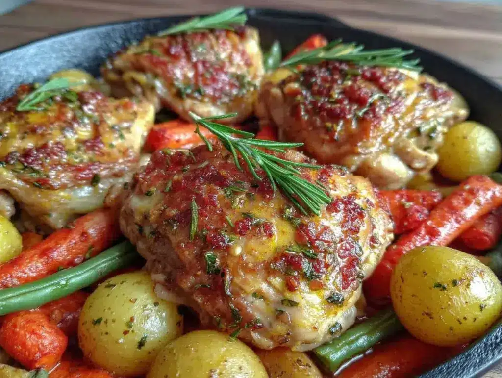 easy one-pan lemon herb chicken - featured image