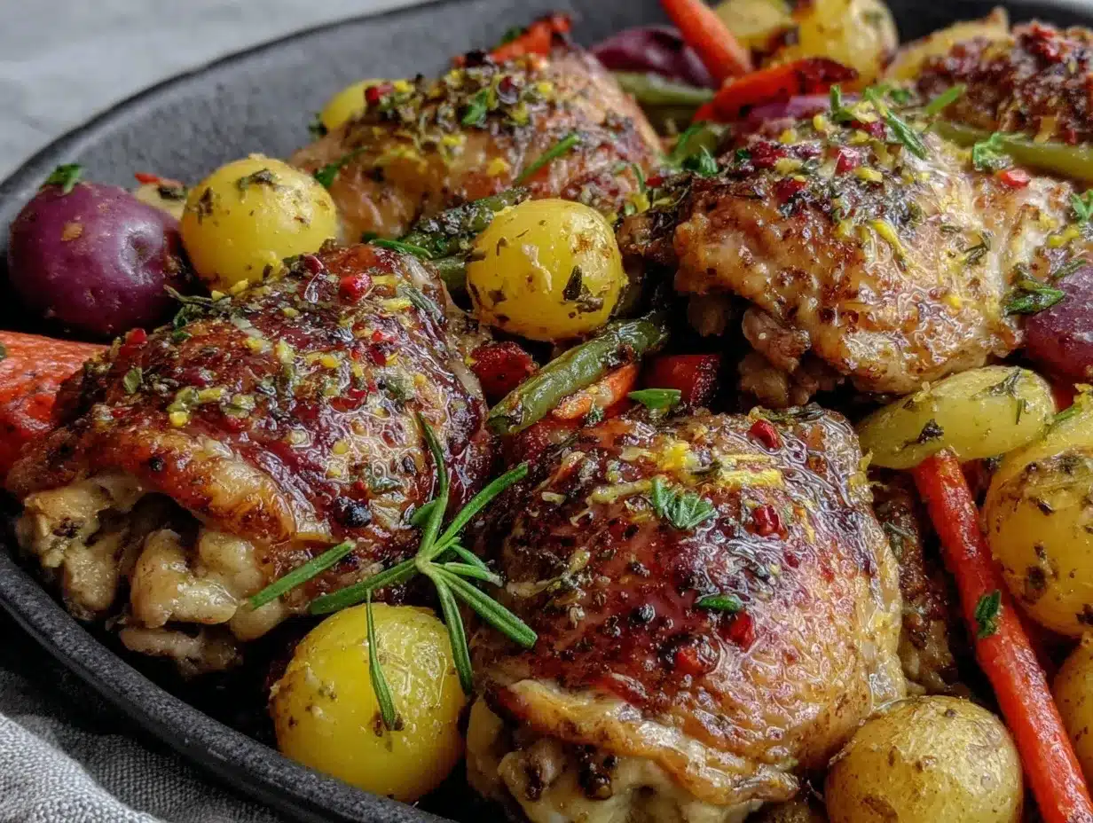 easy one-pan lemon herb chicken preparation steps