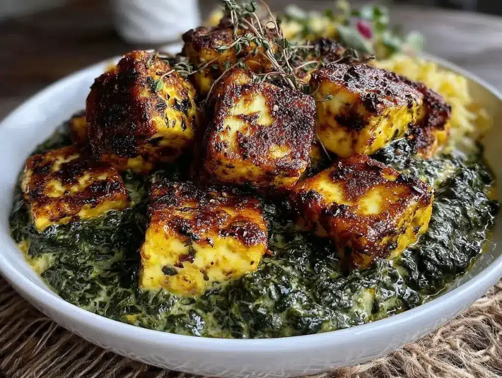 easy saag paneer - featured image