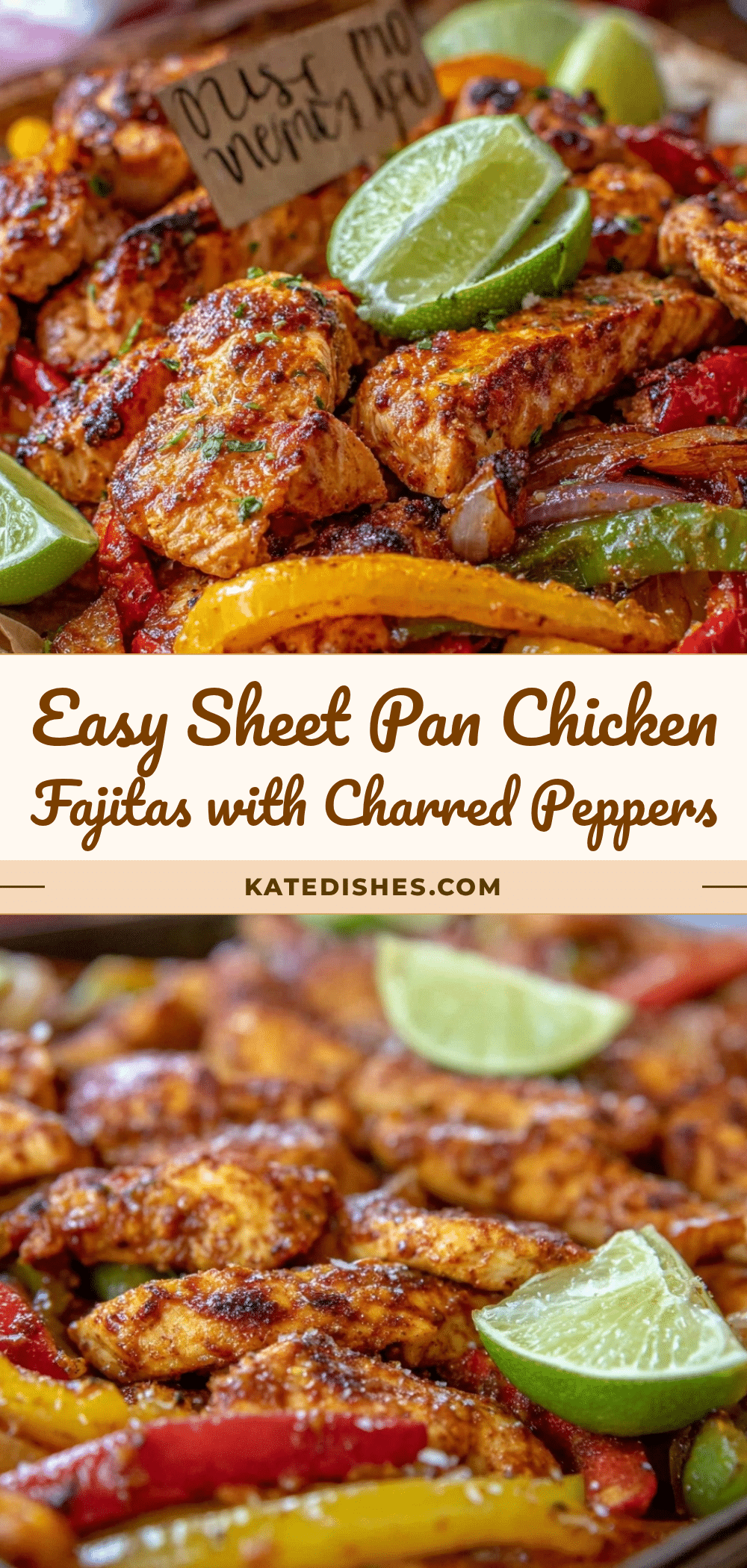 easy sheet pan chicken fajitas recipe