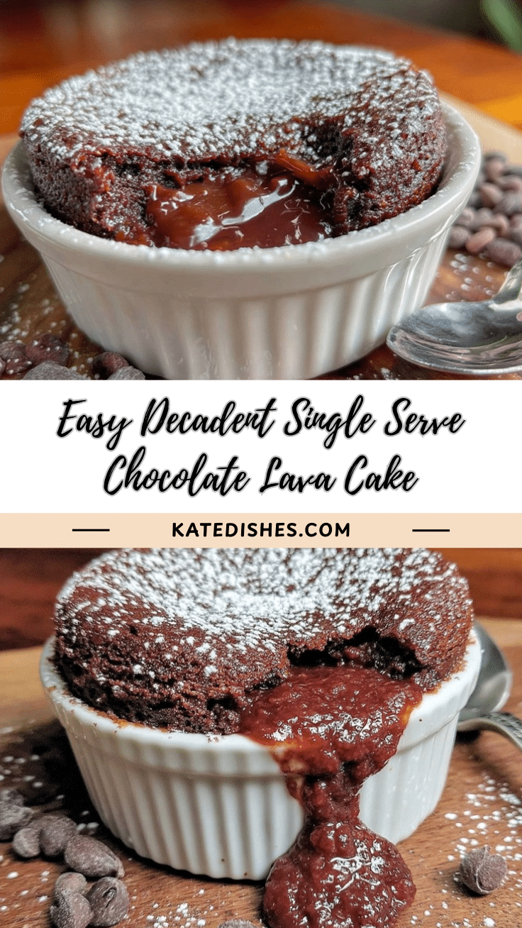easy single serve chocolate lava cake recipe