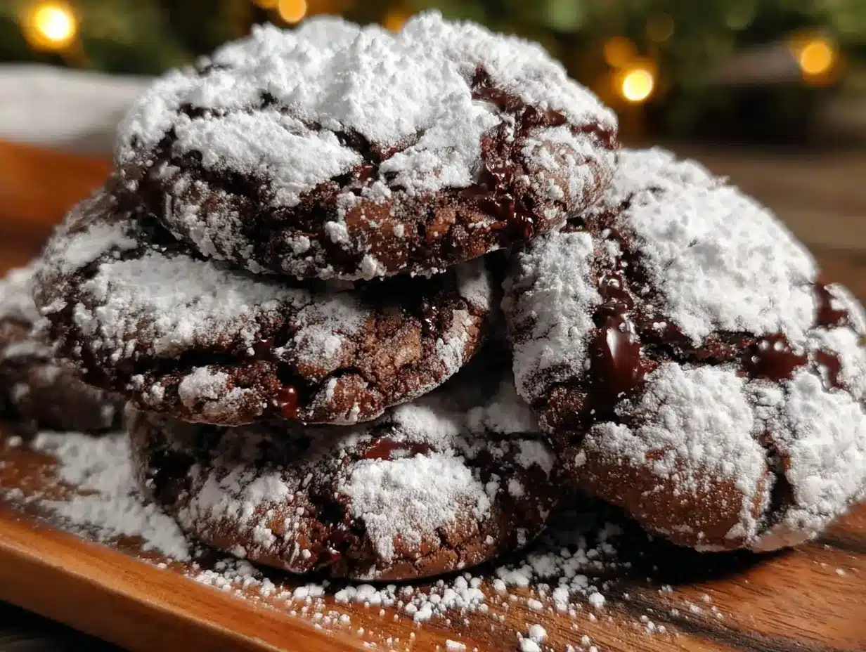 espresso chocolate crinkle cookies preparation steps