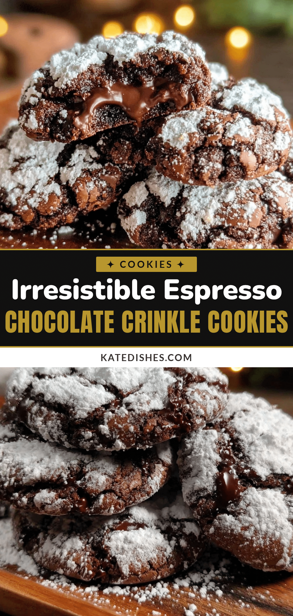 espresso chocolate crinkle cookies recipe