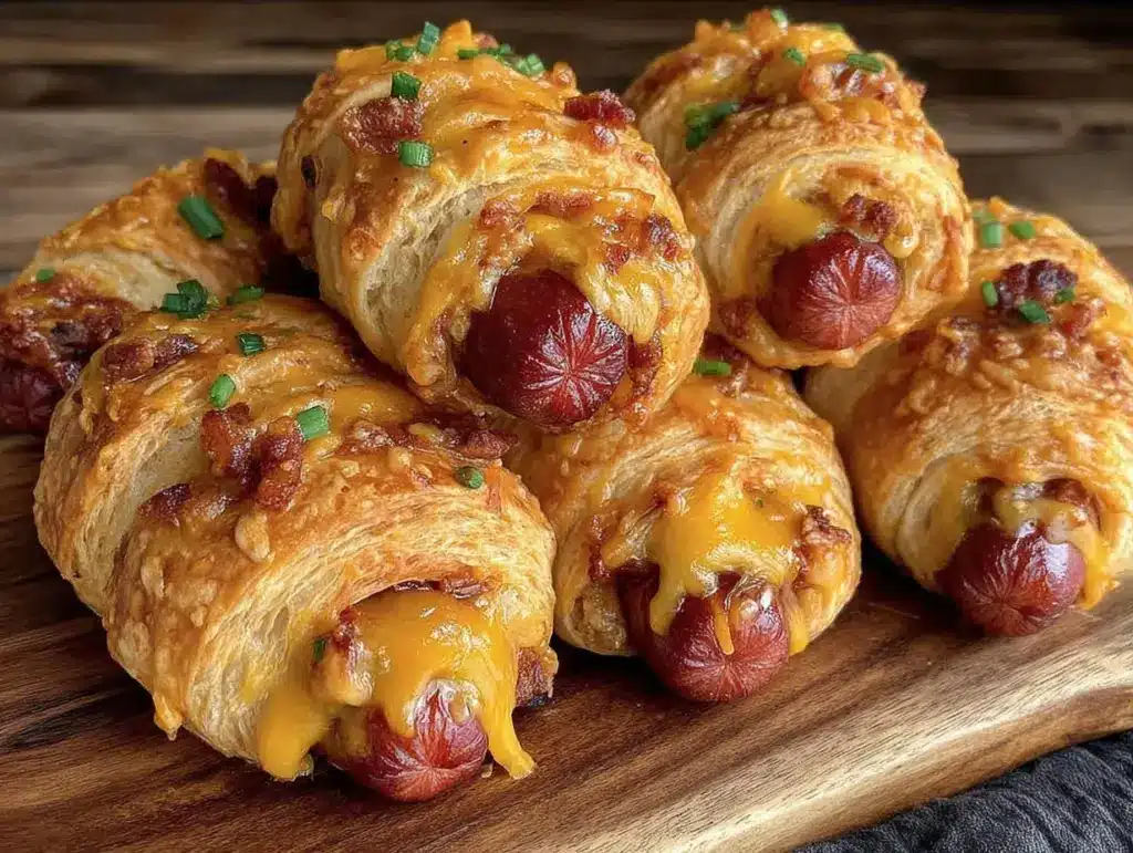 firecracker hot dogs wrapped in crescent rolls - featured image