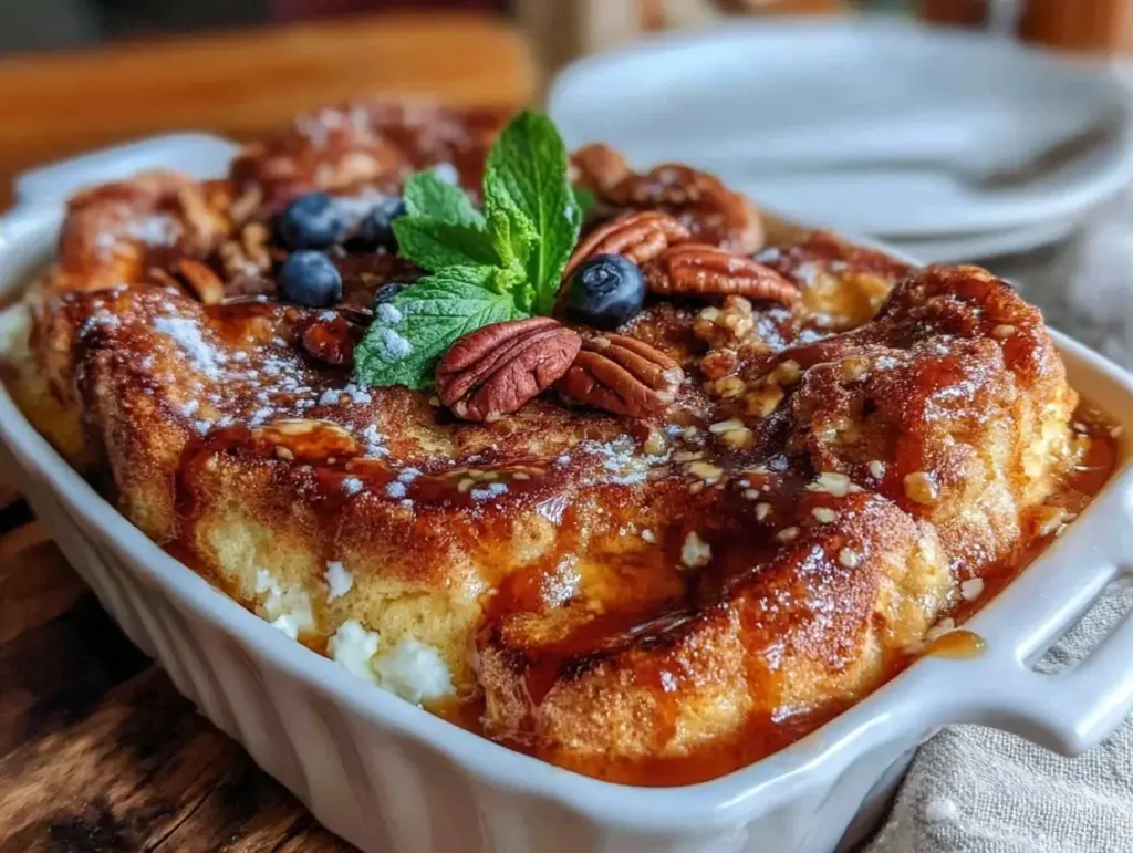 fluffy pancake casserole - featured image
