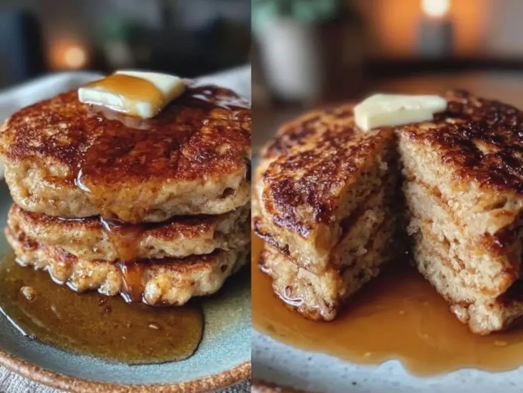 fluffy sourdough discard pancakes - featured image