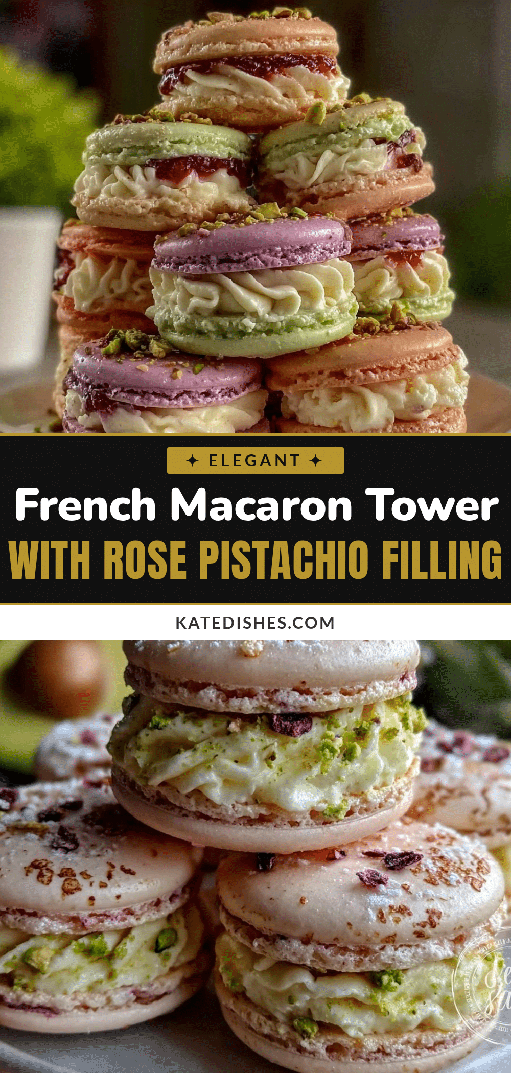 French Macaron Tower recipe