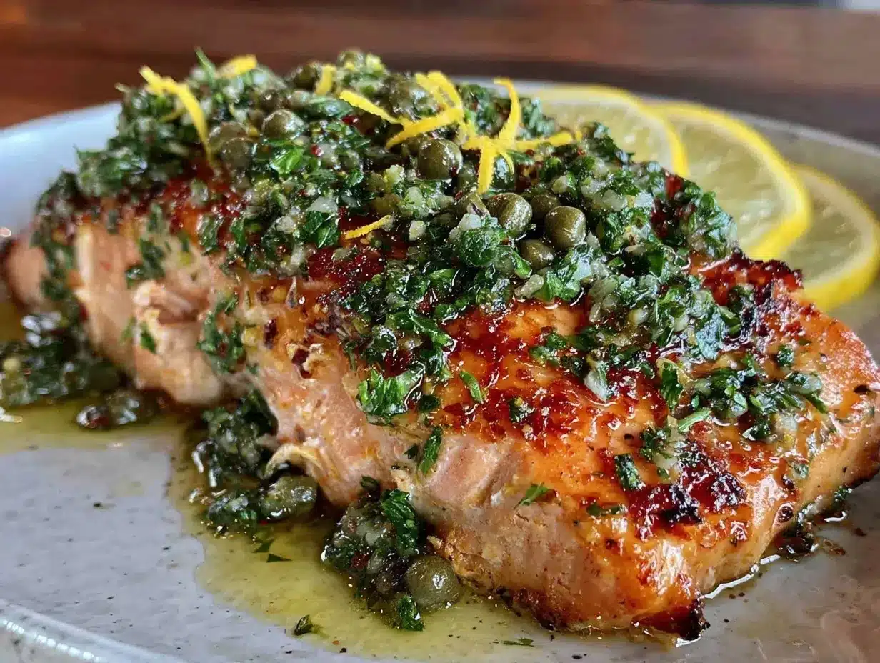 fresh baked salmon preparation steps