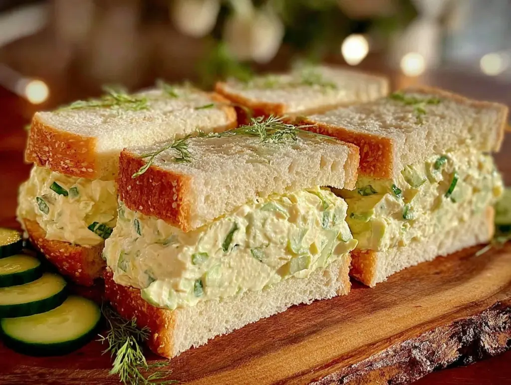 fresh Benedictine spread tea sandwiches - featured image