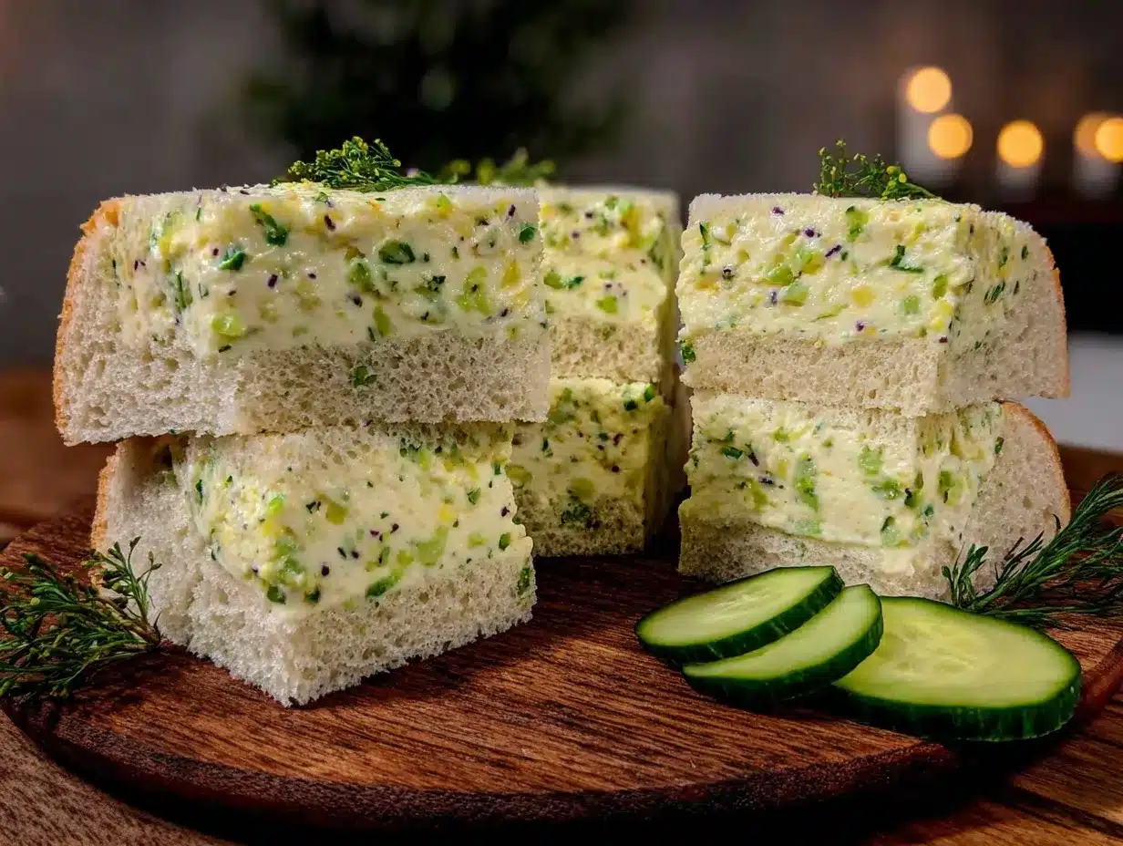 fresh Benedictine spread tea sandwiches preparation steps