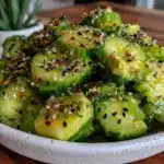 fresh cucumber avocado salad - featured image