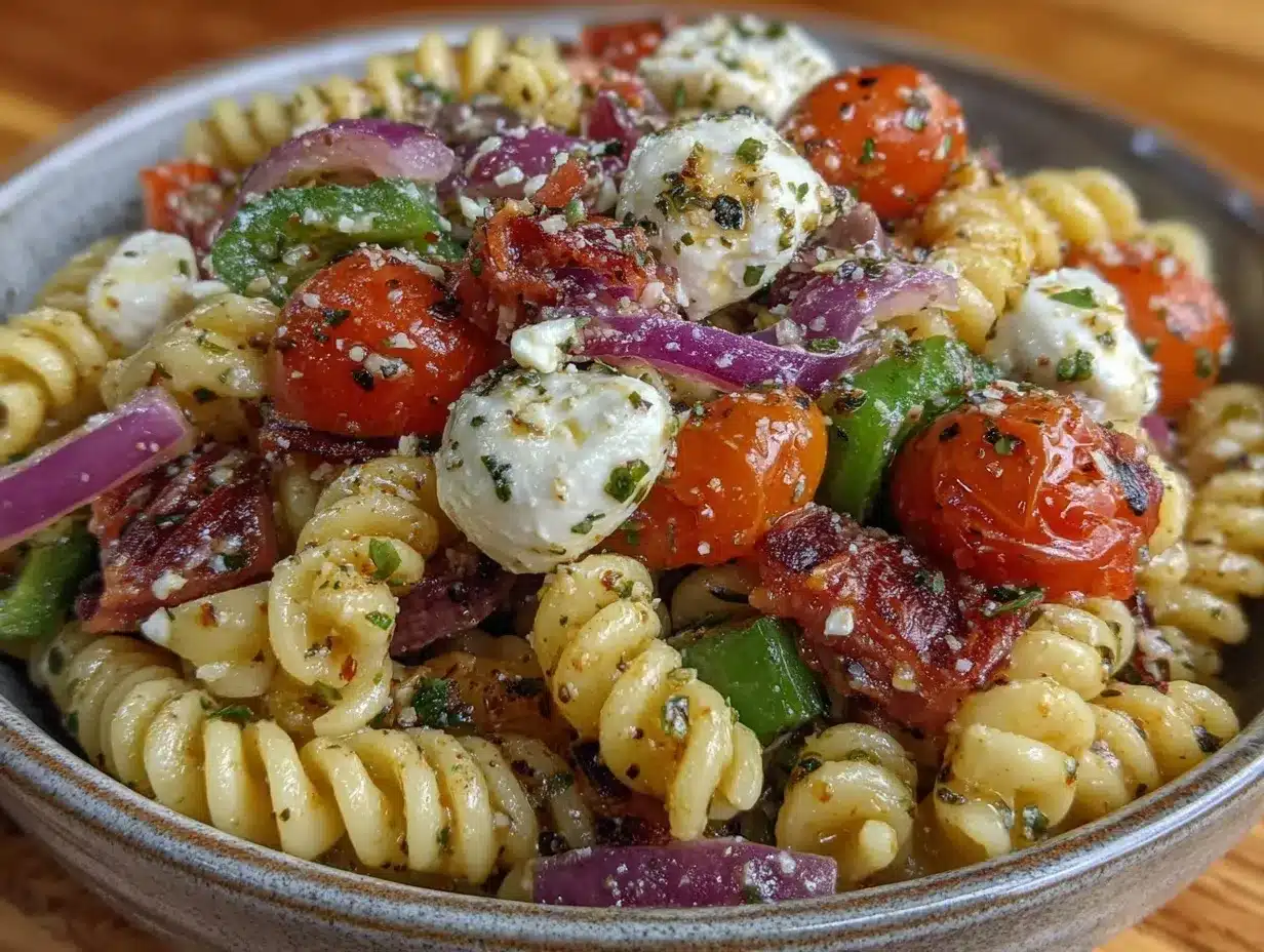 fresh grinder pasta salad preparation steps