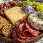 fresh spring charcuterie board - featured image