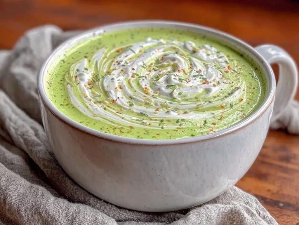 fresh spring pea and mint soup - featured image