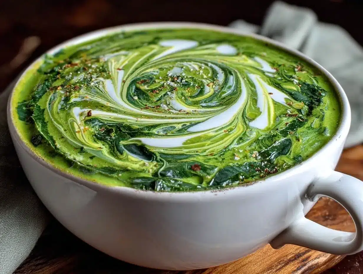fresh spring pea and mint soup preparation steps
