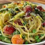 fresh spring vegetable pasta primavera - featured image