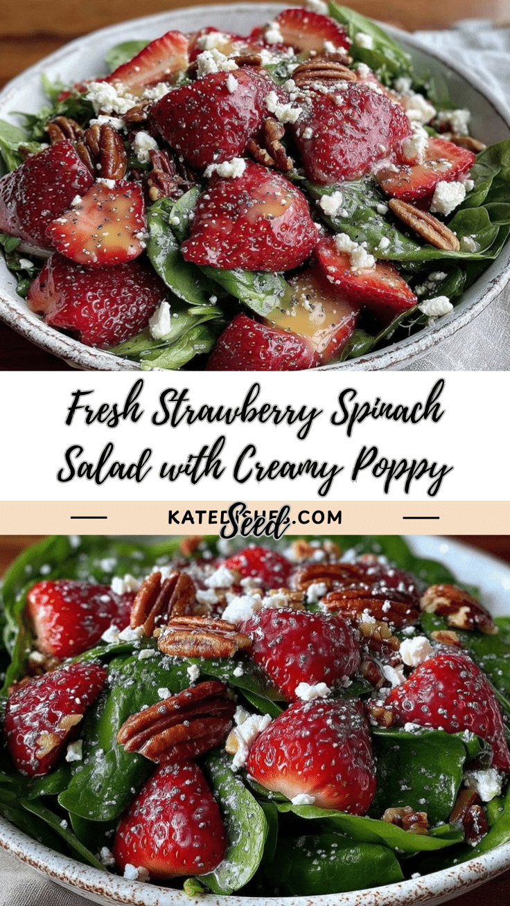 fresh strawberry spinach salad recipe