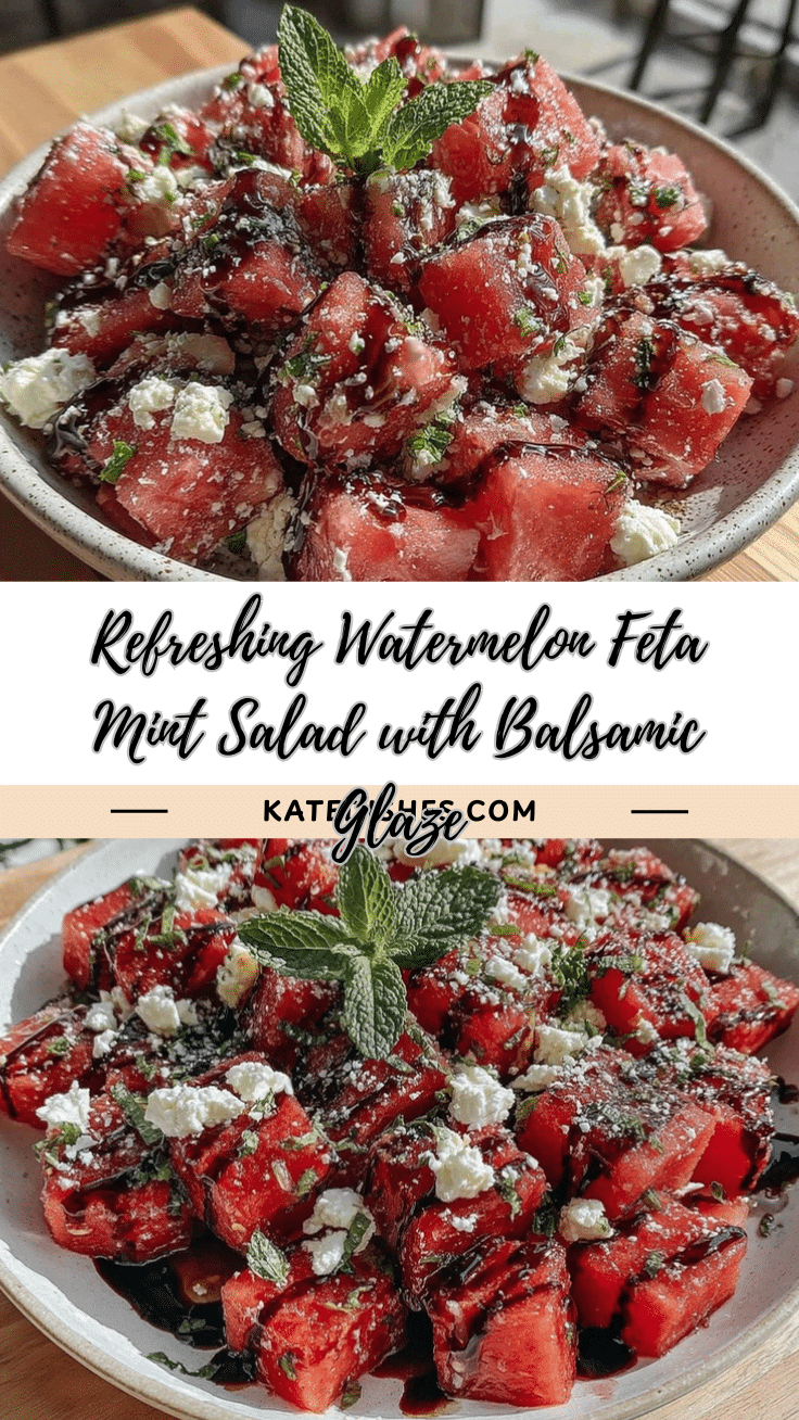 fresh watermelon feta mint salad recipe