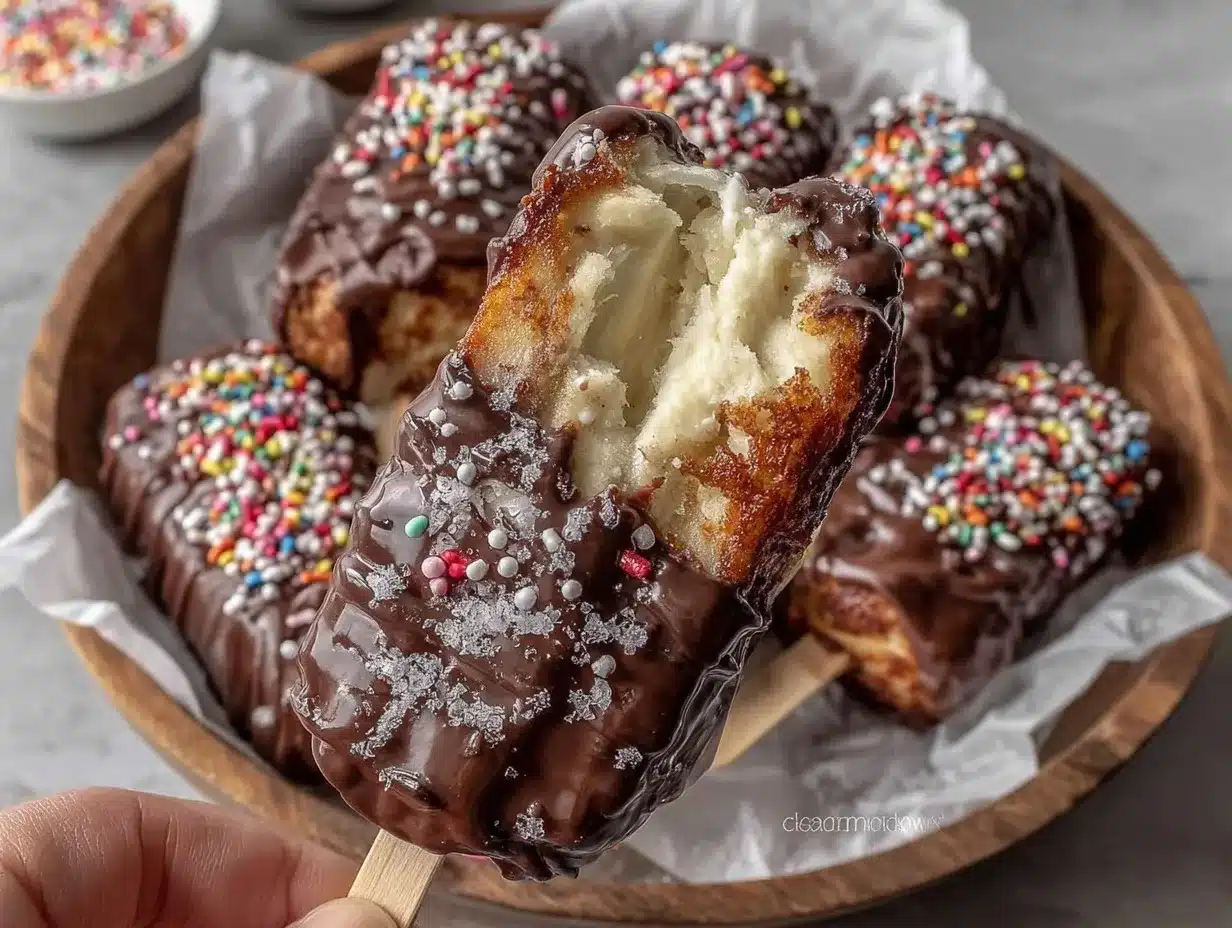 frozen banana pops preparation steps