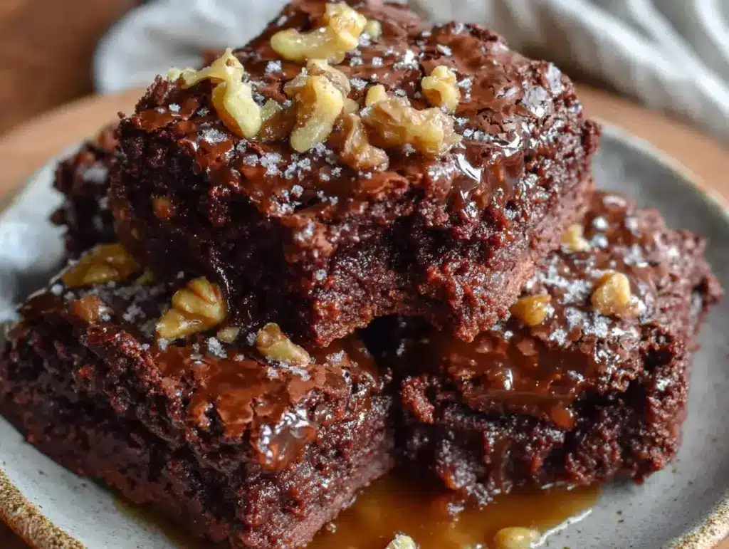 fudgy espresso brownies - featured image