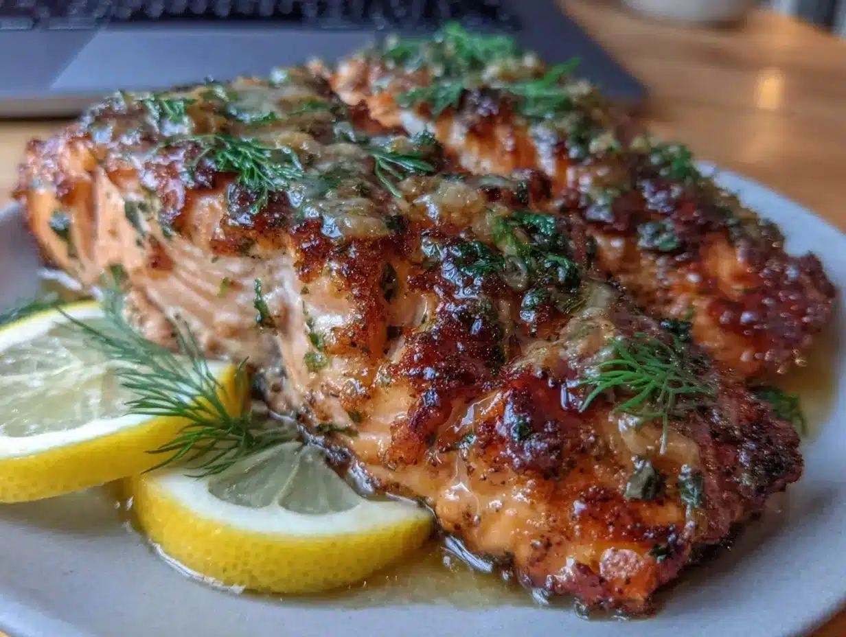 garlic butter salmon preparation steps