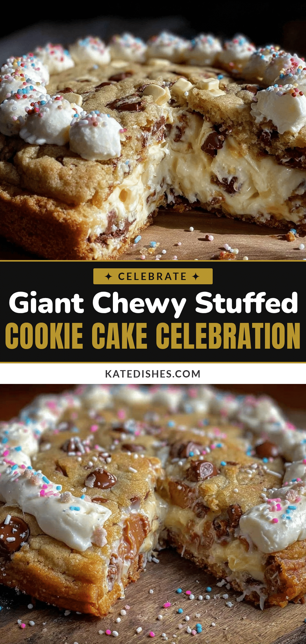 giant stuffed celebration cookie cake recipe