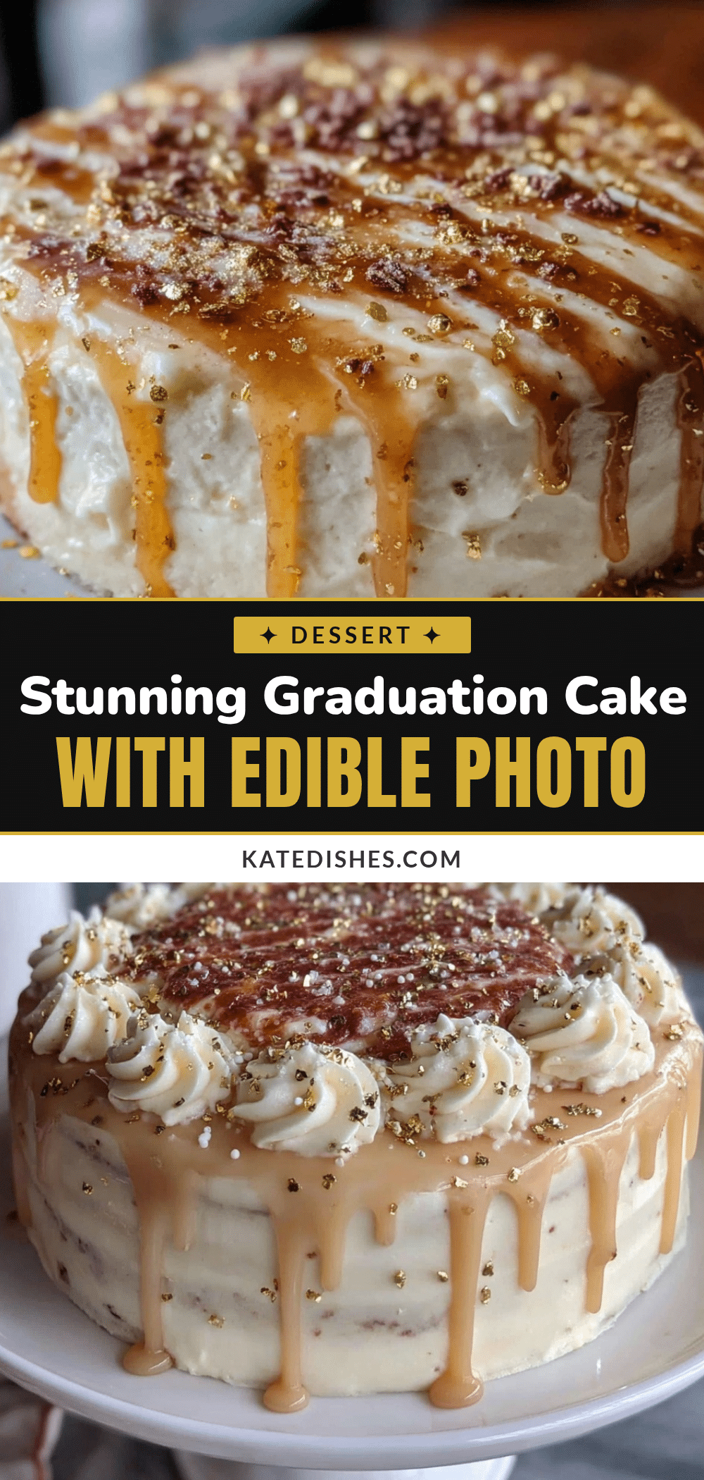 graduation photo cake recipe