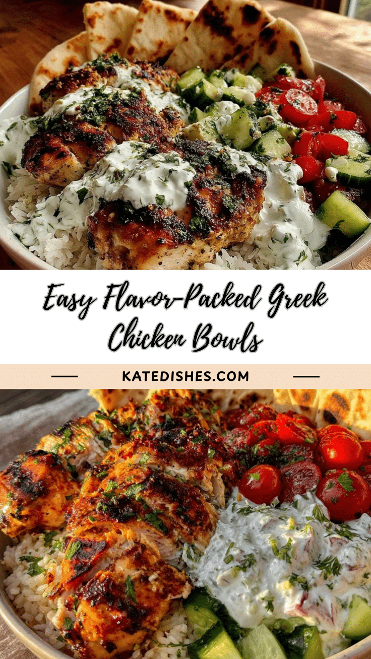 Greek chicken bowls recipe