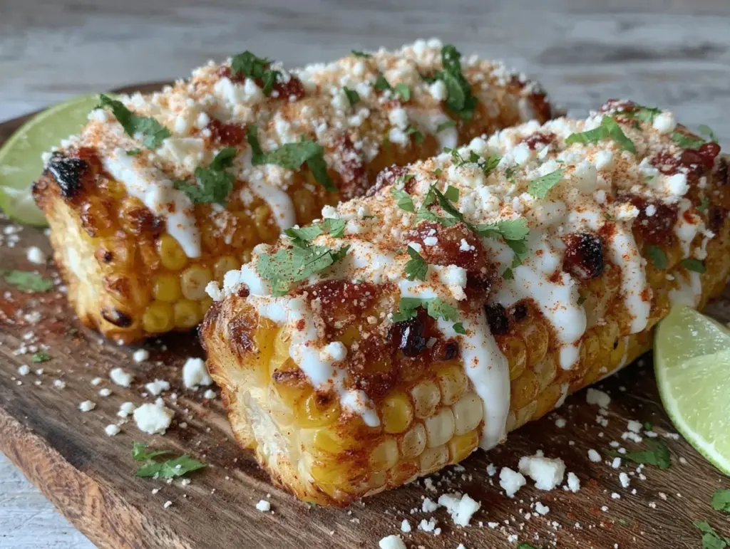grilled Mexican street corn on the cob - featured image