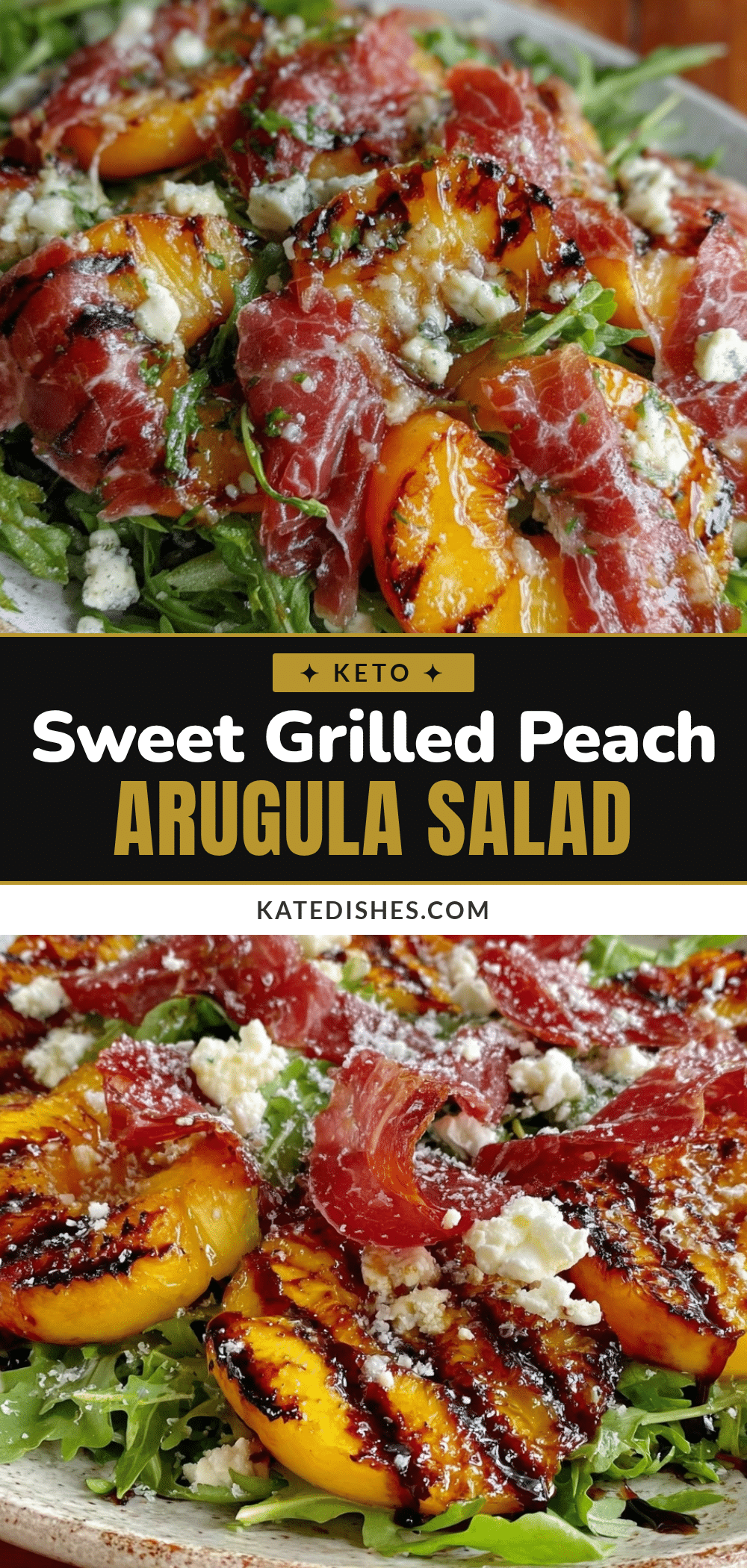 grilled peach and arugula salad recipe