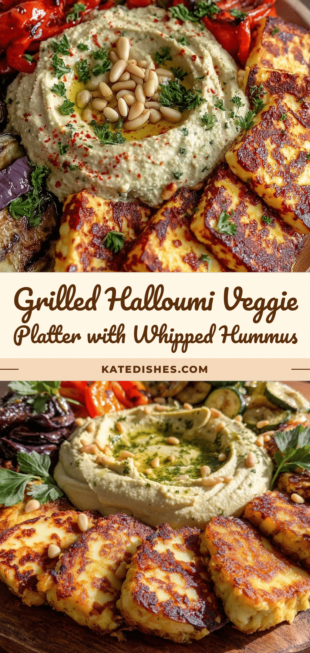grilled veggie and halloumi platter recipe
